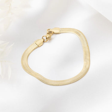 Wholesale jewelry 14K Gold Filled Plus™ Herringbone Chain Bracelet- studio 