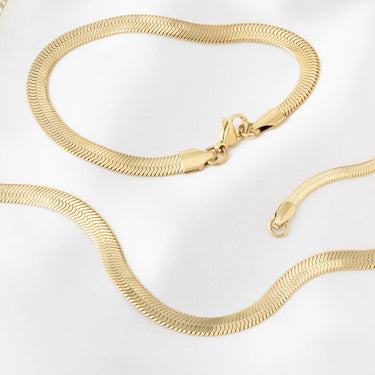 Wholesale jewelry 14K Gold Filled Plus™ Herringbone Chain Bracelet- studio 