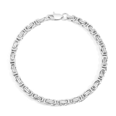 Bracelet de chaîne byzantine en acier inoxydable/BRJ9087