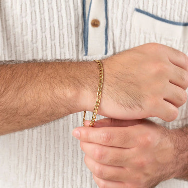 Wholesale jewelry 14K Gold Filled Plus™ Figaro Chain Bracelet- model 