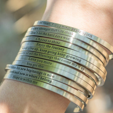 "Here and now is where I belong" Bracelet