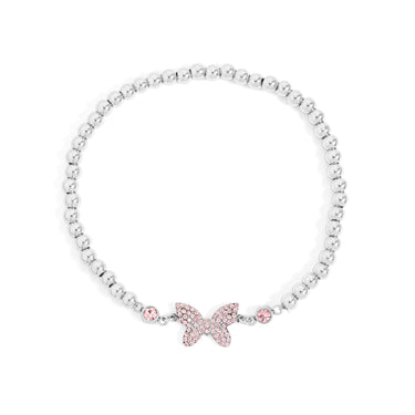18K Gold PVD Stainless Steel Butterfly Stretch Bracelet