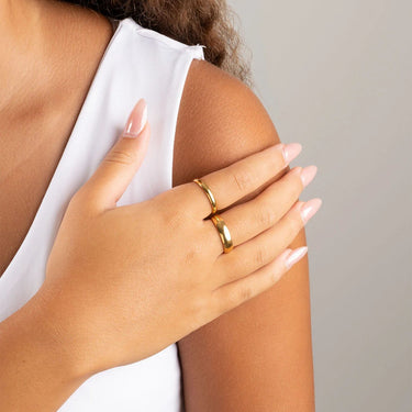 Wholesale jewelry 14K Gold Filled Plus Blank Ring- model- small and large