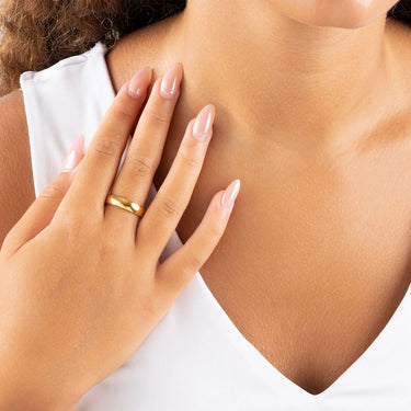 Wholesale jewelry 14K Gold Filled Plus Blank Ring- model- large
