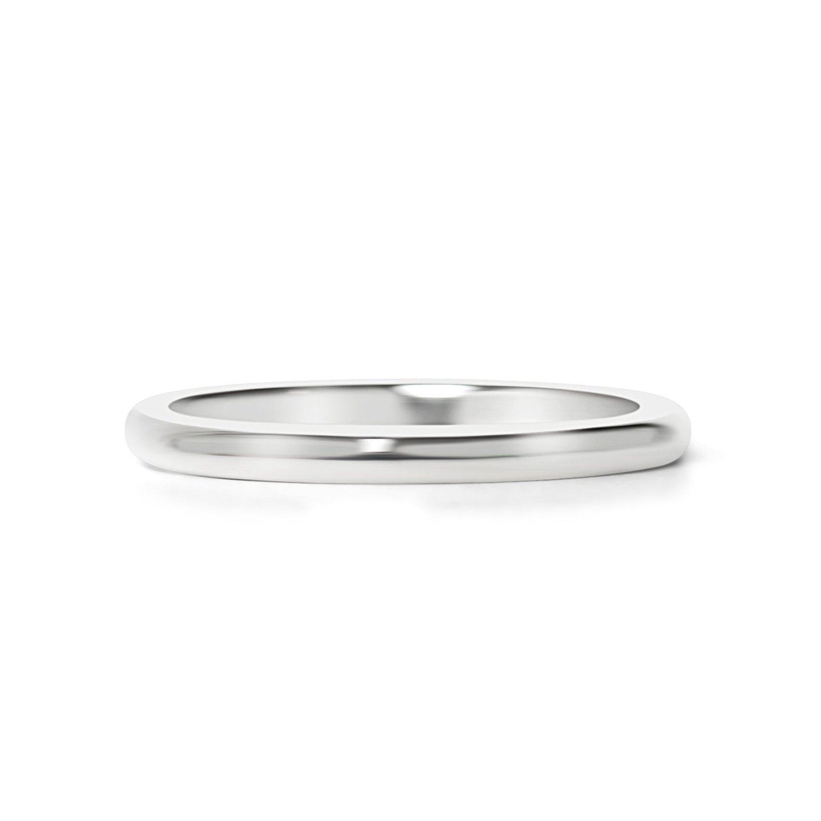 Highly Polished Rounded Stainless Steel Blank Ring