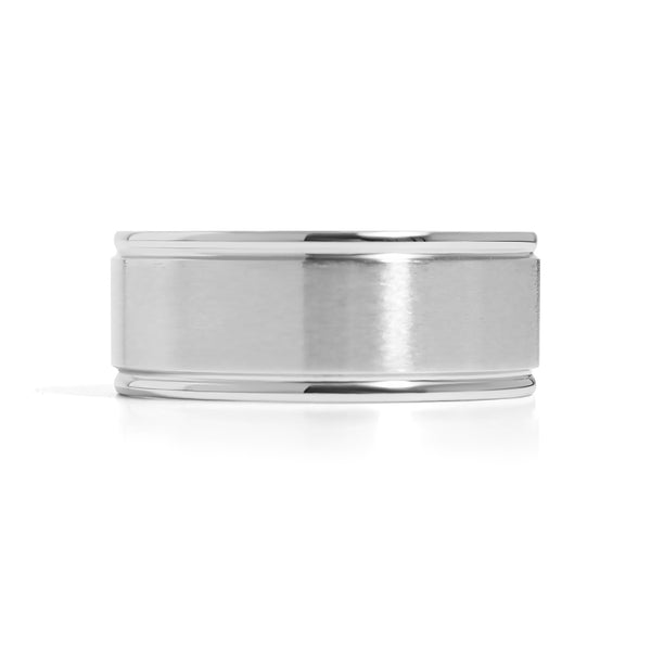 Stainless Steel Brushed Center Grooved Edge Ring Cfr7020