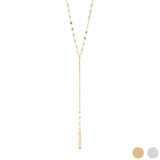 Y-Shaped Blank Bar Pendant Lariat Necklace