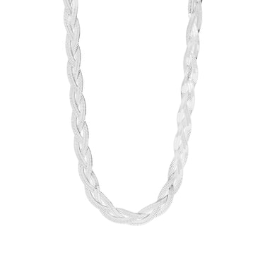 Interwoven Herringbone Chain Necklace