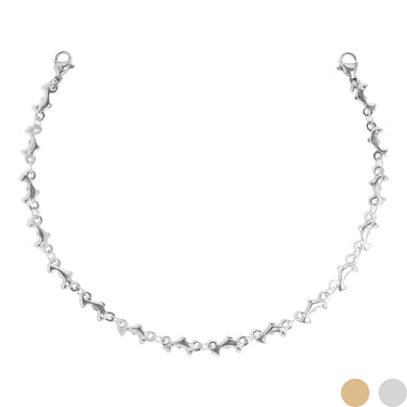 PVD en or 18 carats en acier inoxydable Dolphin Trucker Chain de chapeau/CHN0030