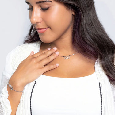 Wholesale jewelry 18K Gold PVD Stainless Steel Angel Number Necklace- Stainless model 