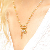 Carabiner Dream Charm Paperclip Necklace Lifestyle