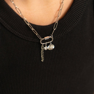 Carabiner Dream Charm Paperclip Necklace