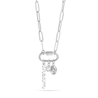 Carabiner Dream Charm Paperclip Necklace