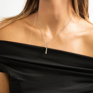 Heart Key Pendant Necklace Lifestyle