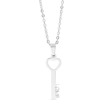 Heart Key Pendant Necklace
