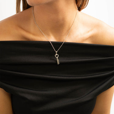 Heart Key Amour Pendant Necklace Lifestyle