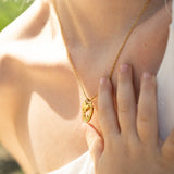 Butterfly Cutout Necklace Lifestyle