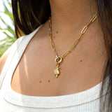 18K Gold PVD Stainless Steel Ballerina Charm / PDL0094