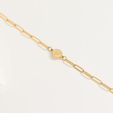 18K Gold PVD Paperclip Connector Chain Necklace