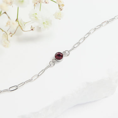 Stainless Steel Paperclip Connector Chain Necklace