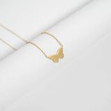 Blank Engravable Butterfly Necklace Lifestyle
