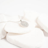Stainless Steel Stone Butterfly Pendant Necklace