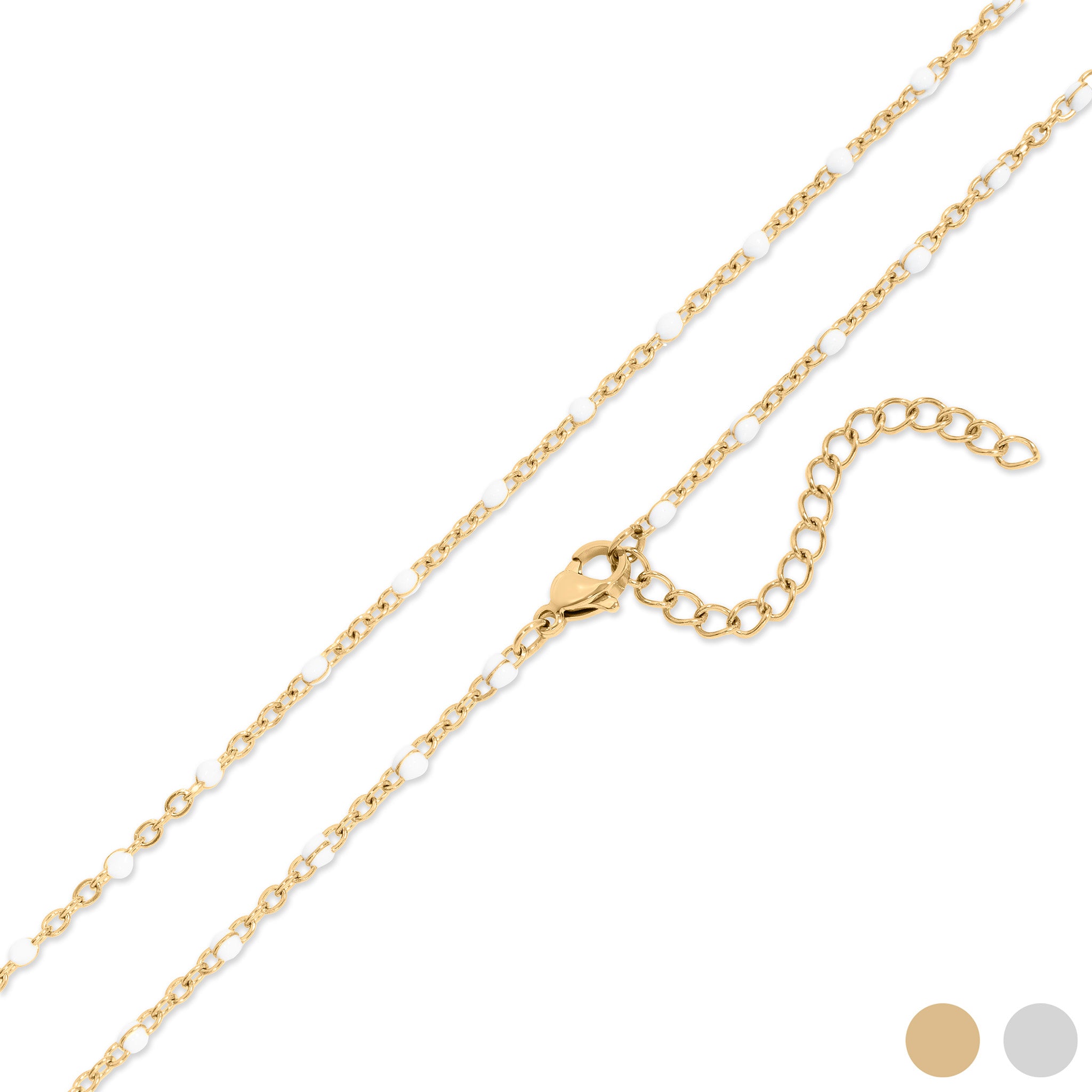Confetti White Chain Necklace