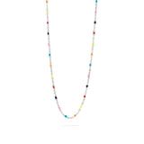 Multi Confetti Chain Necklace