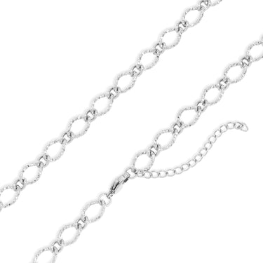 Hammered Oval Necklace