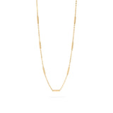 Stainless Steel Satellite Bar Chain Necklace