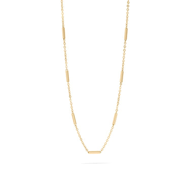 Stainless Steel Satellite Bar Chain Necklace