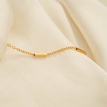Stainless Steel Satellite Bar Chain Necklace