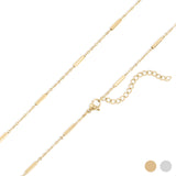 Stainless Steel Satellite Bar Chain Necklace