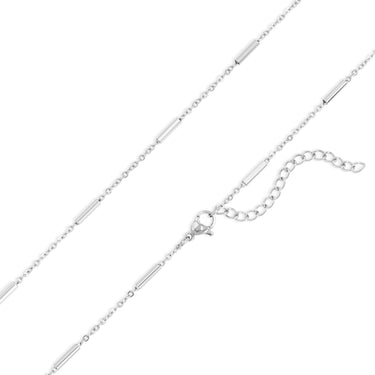 Stainless Steel Satellite Bar Chain Necklace