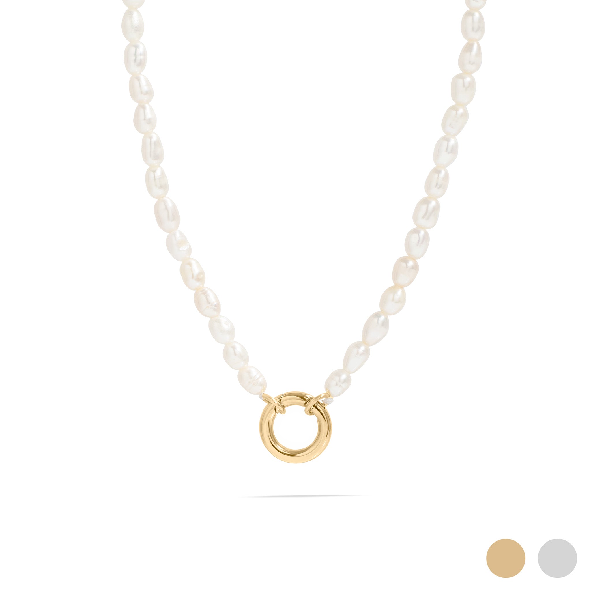 Herringbone Charm Holder Necklace 