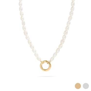 Herringbone Charm Holder Necklace 