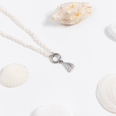 Herringbone Charm Holder Necklace 