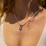 Herringbone Charm Holder Necklace 