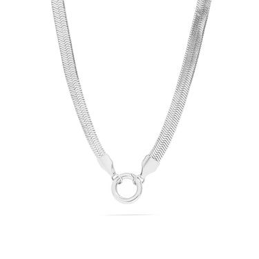 Herringbone Charm Holder Necklace 