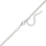 Curb Chain Charm Holder Necklace clasp