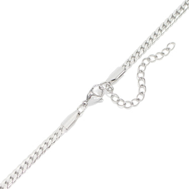 Curb Chain Charm Holder Necklace clasp