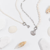 Herringbone Charm Holder Necklace 