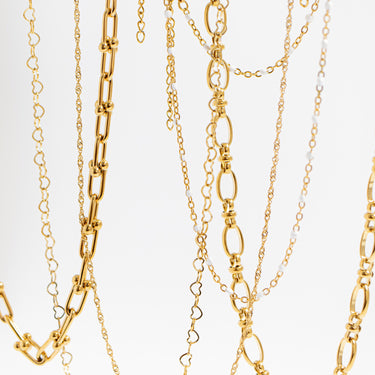 Stainless Steel Circle Charm Chain