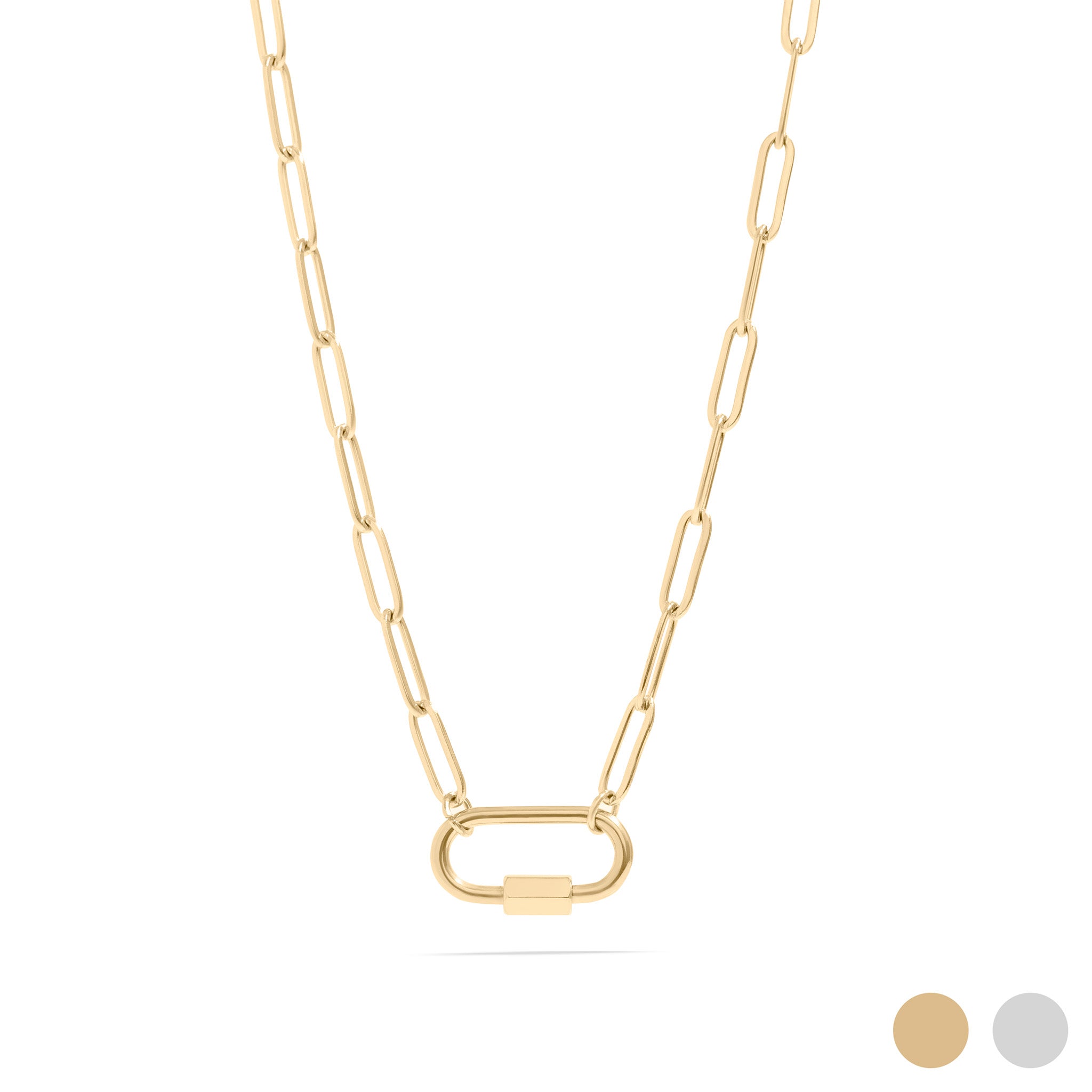 Stainless Steel Carabiner Necklace