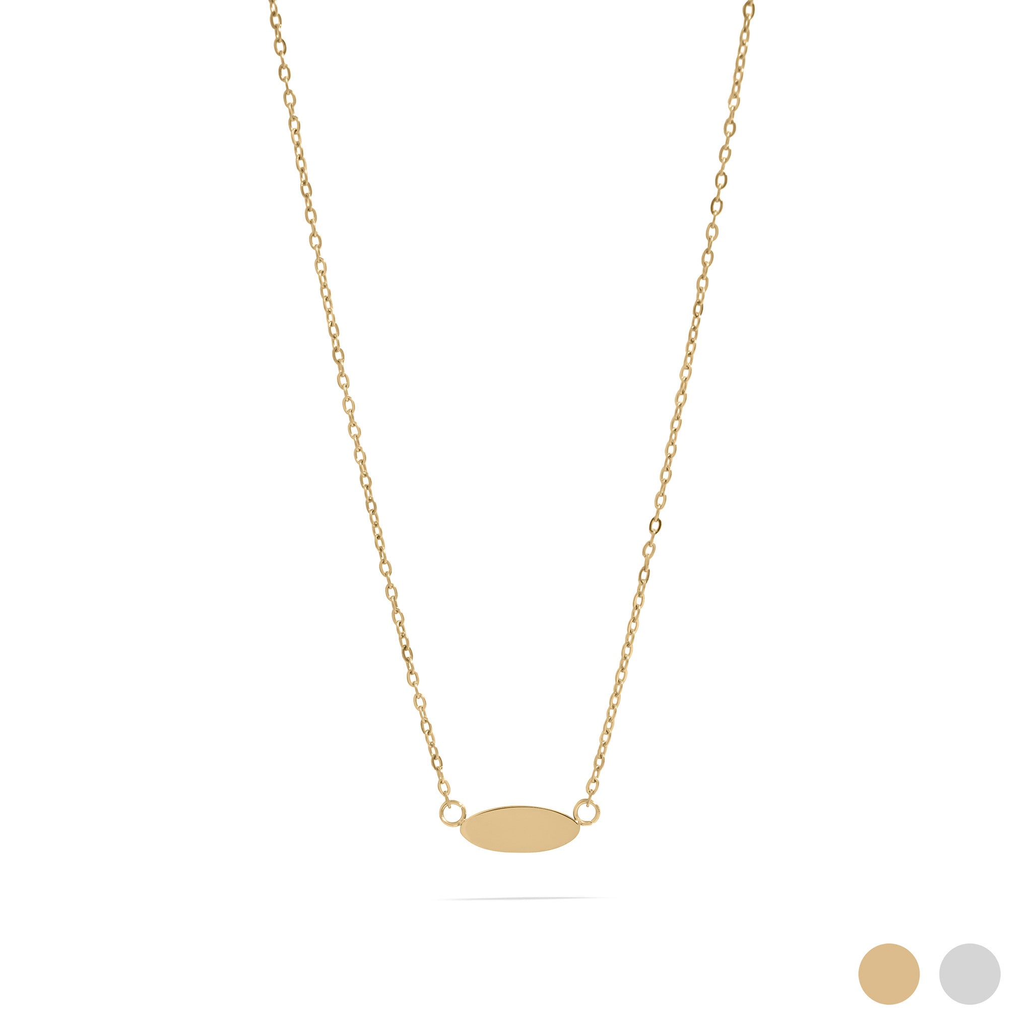 18K Gold PVD Stainless Steel Blank Necklace