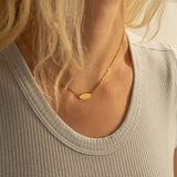18K Gold PVD Stainless Steel Blank Necklace