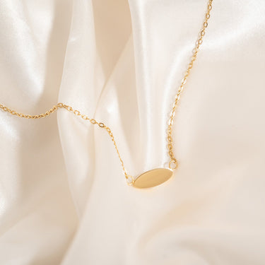 18K Gold PVD Stainless Steel Blank Necklace