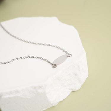 Silver / 18K Gold PVD Stainless Steel Blank Necklace