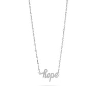 Wholesale jewelry 18K Gold PVD Stainless Steel Hope Necklace- stainless main 