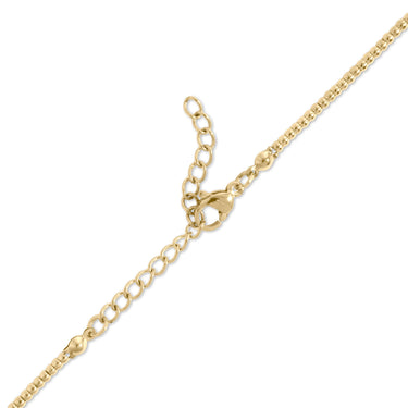 Gold Beaded Necklace- clasp shot 